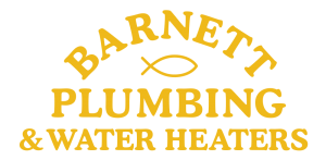 A logo for Barnett Plumbing and Water Heaters